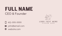 Feminine Hand Spa  Business Card Design