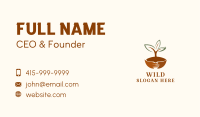 Soil Gardening Plant  Business Card Image Preview