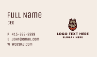 Tough Pitbull Mascot Business Card Image Preview