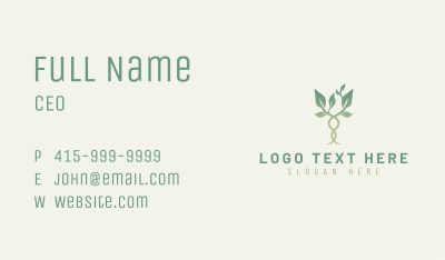 Natural Leaf Herb Business Card Image Preview