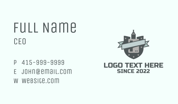Vape Shield Banner Business Card Design Image Preview