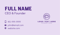 Purple Brain Emblem  Business Card Image Preview