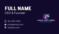 Unicorn Stallion Streamer Business Card Preview