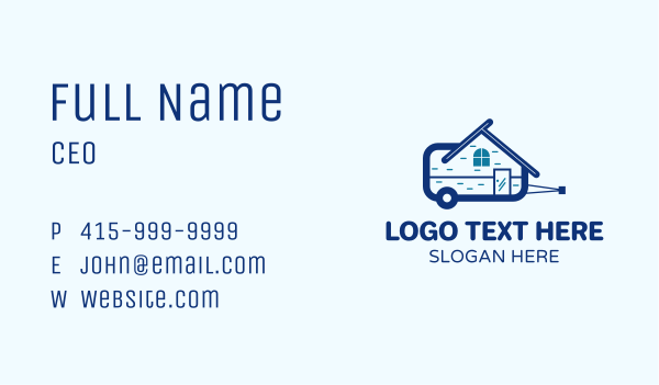 Tiny House Trailer Realty Business Card Design Image Preview