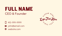 Classic Business Apparel Wordmark  Business Card Image Preview