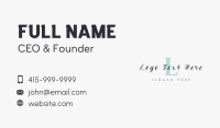 Fashion Boutique Lettermark Business Card Design