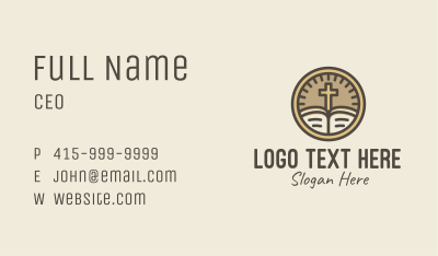 Catholic Bible Meter Business Card Image Preview
