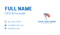 America Country Flag Business Card Design