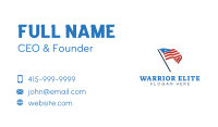 America Country Flag Business Card Design