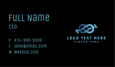 Gradient Business Loop Business Card Image Preview