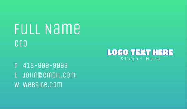 Thick Masculine Wordmark Business Card Design Image Preview