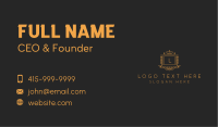 Gold Wreath Shield Business Card Image Preview