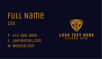Golden Pillar Shield Business Card Image Preview