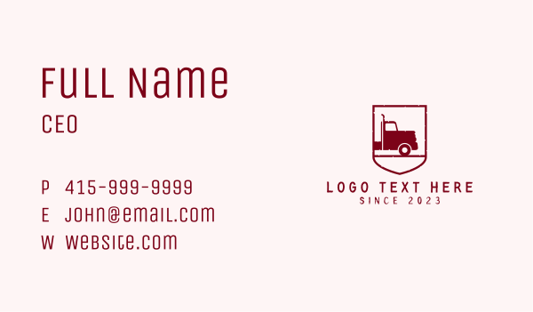 Farm Trucking Transport Business Card Design Image Preview