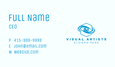 Cyber Eye Shield Business Card Image Preview
