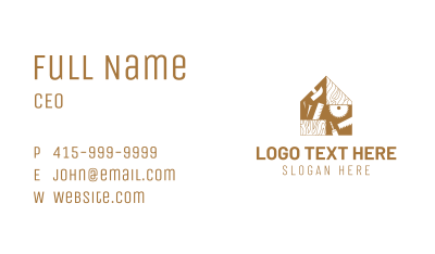 Wood Tool House Business Card Image Preview