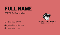 Geek Boy Character Business Card Preview