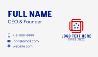 Ribbon Patriot Flag  Business Card Design