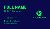 Futuristic Recycling Tech Business Card Design