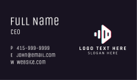Glitch Audio Sound Speaker Business Card Image Preview