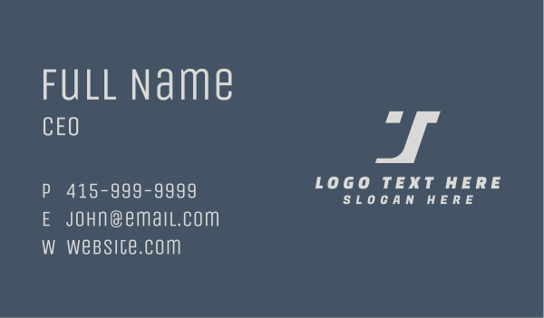 Forwarding Courier Letter JT Business Card Design Image Preview