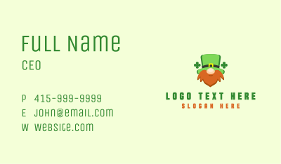 Lucky Leprechaun Business Card Image Preview