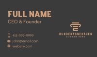 Legal Column Letter E Business Card Image Preview