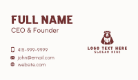 Bear Culinary Restaurant Business Card Image Preview