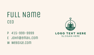 Gardening Lawn Care Shovel Business Card Image Preview