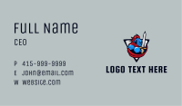 Gaming Medieval Soldier Business Card Image Preview