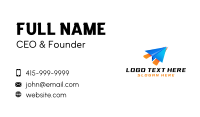 Logistics Courier Plane Business Card Image Preview