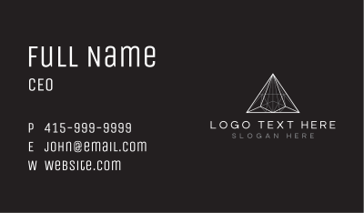 Triangle Corporate Pyramid Business Card Image Preview