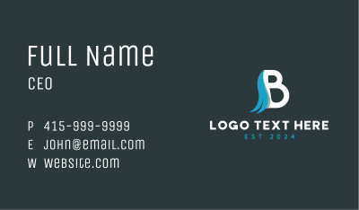 Professional Company Letter B Business Card Image Preview