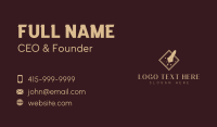 Publisher Writing Feather Business Card Design