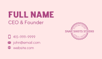 Pink Circle Business Business Card Image Preview