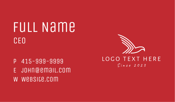 Airline Eagle Symbol  Business Card Design Image Preview
