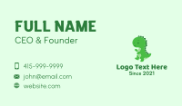 Green Baby Dinosaur  Business Card Image Preview