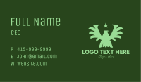Green Military Eagle  Business Card Image Preview
