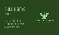 Green Military Eagle  Business Card Image Preview