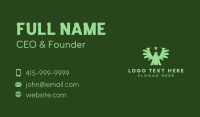 Green Military Eagle  Business Card Preview