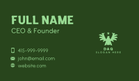 Green Military Eagle  Business Card Image Preview