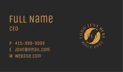 Writing Feather Quill Business Card Image Preview