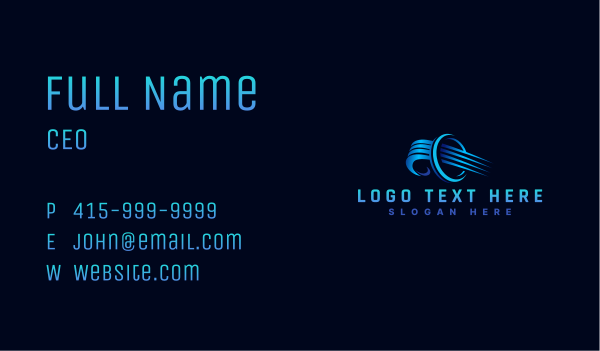 Industrial Cooling Ventilation  Business Card Design Image Preview