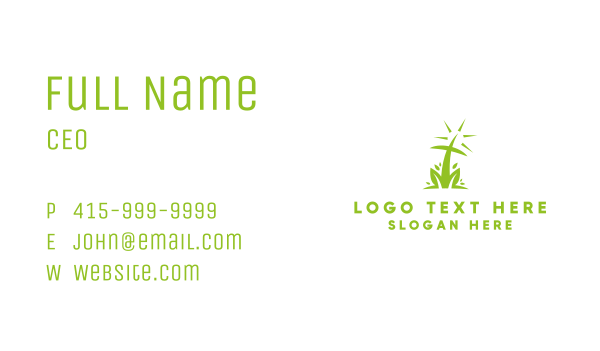Abstract Nature Cross Business Card Design Image Preview
