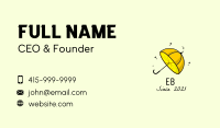 Lemon Fruit Umbrella  Business Card Image Preview