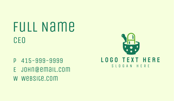 Green Pharmacy Letter A Business Card Design Image Preview