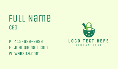 Green Pharmacy Letter A Business Card Image Preview