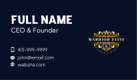 Premium Crest Royalty Business Card Image Preview