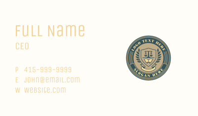 Law School University Business Card Image Preview