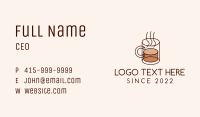 Hot Coffee Mug Business Card Image Preview